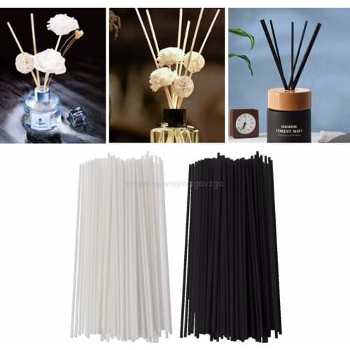 100Pcs 19cmx3mm Fiber Sticks Diffuser Aromatherapy Volatile Rod for Home Fragrance Diffuser Mr26 19 Dropship