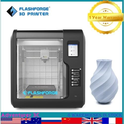 Flashforge Adventurer 3C 3d Printer for Home Use Self Leveling Heating Bed High Precision Ultra Quiet Enclosed Impresora 3d