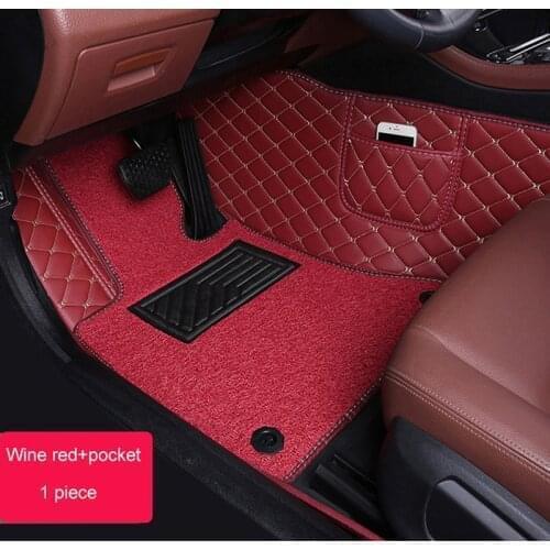 WLMWL Custom leather car mat for Isuzu all models JMC D-MAX mu-X auto accessories auto accessories Car-Styling