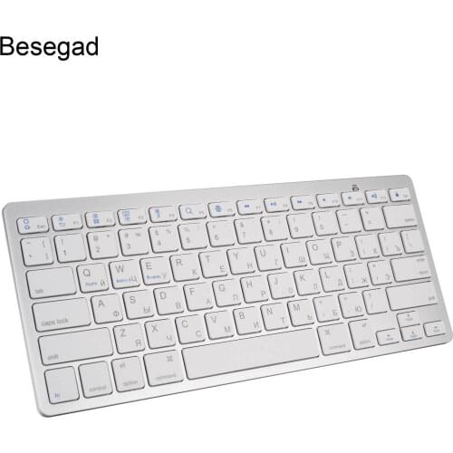 Vococal Russian English Wireless Bluetooth Keyboard Key Board Keypad for Windows Android IOS Phone Tablet Laptop Lenovo Xiaomi
