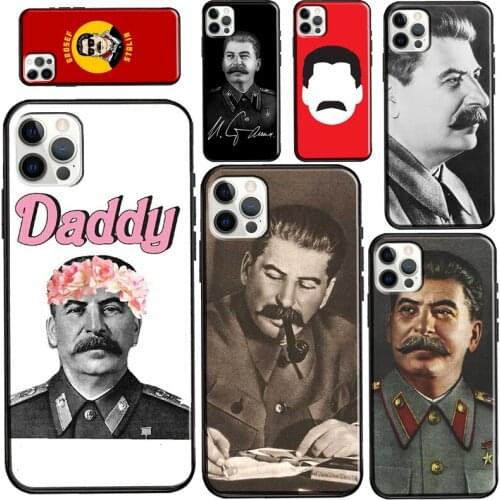 USSR Joseph Stalin For iPhone 12 mini 11 Pro Max Phone Case For iPhone 7 8 Plus 6S X XR XS Max SE 2020 Coque