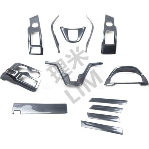 Carbon Fiber Vein Type ABS Decoration Cover Car Sticker Suitable for Honda CRV 2007 2008 2009 2010 Car Styling Accessories