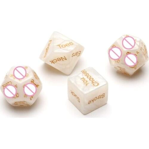 Dice For Adults Sexual Posture Dice D12 Sides Funny Sex Dice and D6 Sides Erotic Craps Humour Game Toy Novelty Party Gift