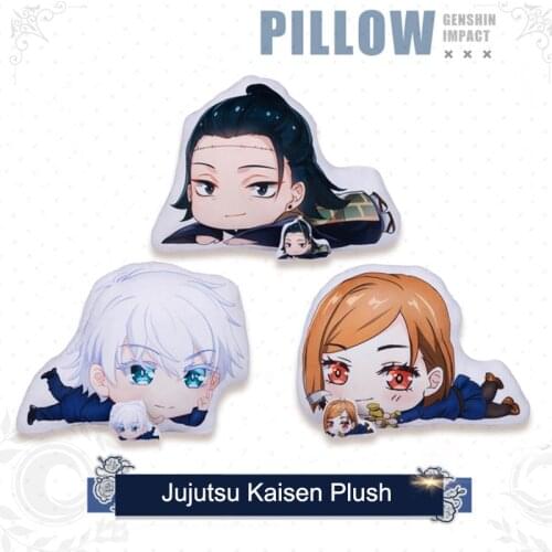 Jujutsu Kaisen Plush Toy Japanese Anime Figures Yuji Itadori Gojo Satoru Cartoon Throw Pillow Cushion 10cm Small Pendant