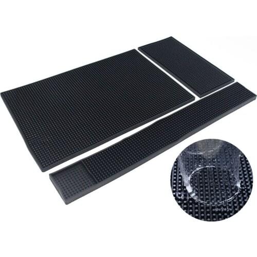 Bar Mat Cafe Restaurant Water Filter Mat Bar Mat Water Barrier Mat Square Water Mat PVC Soft Plastic Placemat Kitchen Supplies