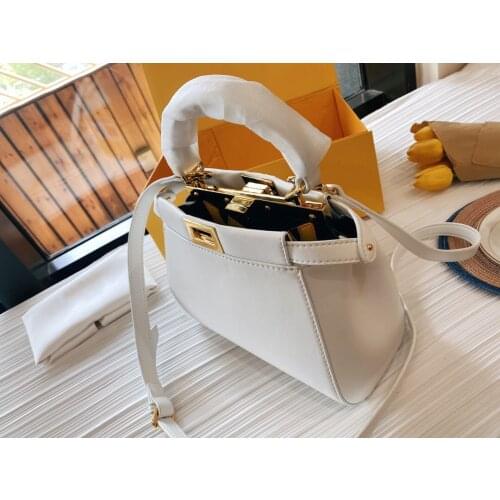 Leather Bag Hand Bill Of Lading Shoulder Cross-body Bag Leather Bag Lock Bag Fashion Light Luxury Hand Carry Commuter Bag