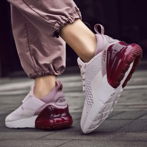 Dropshipping Women Casual Shoes Fashion Women Sneakers Breathable Mesh Walking Shoes Lace Up Flat Shoes Plus Size