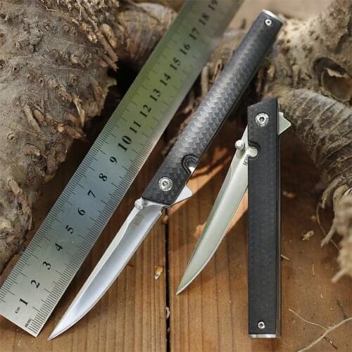 M390 Outdoor Folding Knife Hiking Camping Survival Straight Knife Folding Knife Mini Knife Pocket Knife Hunting Knife
