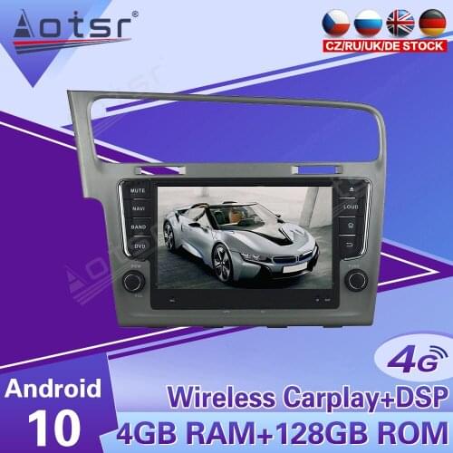 2 Din IPS Screen Android 10 DSP Car Multimedia Player For VW/Volkswagen Golf 7 2013 2014-2018 Navi Audio Radio Stereo head unit