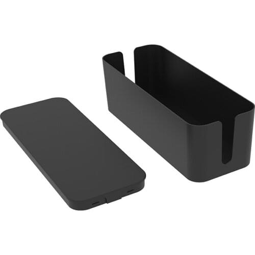 Multifunctional Plastic Wire Storage Box Desktop Set-Top Box Socket Patch Panel Finishing Box Cable Management Box Computer Hub