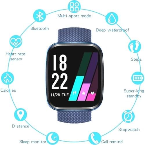 Nennbo Fashion R23 Smart Watch Men Alarm Clock Sleep-monitoring Sports Bracelet Bluetooth Watches For Android iOS