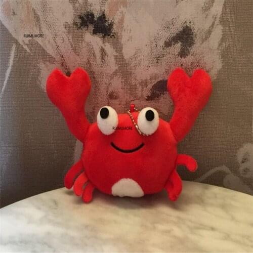Middle 14CM New Crab Plush Gift Toy With Keychain , Stuffed Animal Doll