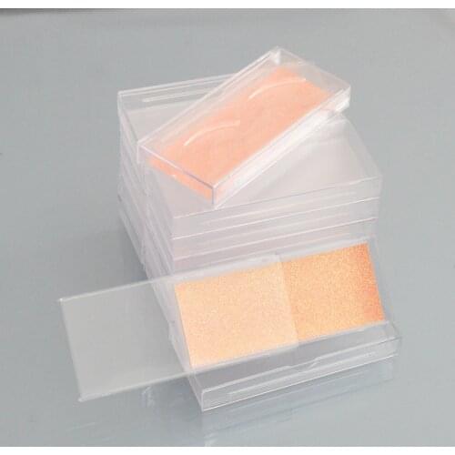 Wholesale clear lashes case eyelash packaging box lash boxes package custom logo sliding Acrylic plastic tray holder bulk vendor