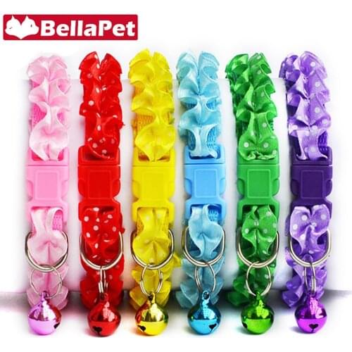 Flea Cat Collar for Cats Pet Product Charm Cat Collar with Bell Breakaway Cute Cats Necklace Cat Accessories