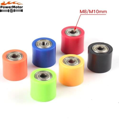 Drive Chain 8/10mm Pulley Roller Slider Tensioner Wheel Guide For Pit Dirt Street Bike Motorcycle CRF YZF EXC RMZ KLX