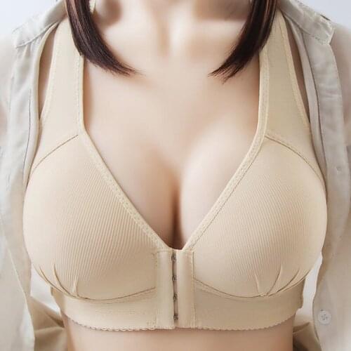 Sexy Lingeries Underwears Women bras Push Up Bra Female Chest Shaper Beautiful back comfort Bra womens Front Buckle Wire Free