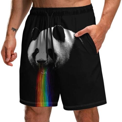 2021New Summer Animal Graphic Beach Shorts For Male 3D Bear Panda Print Casual Loose and Breathable Men/Women Short Pants