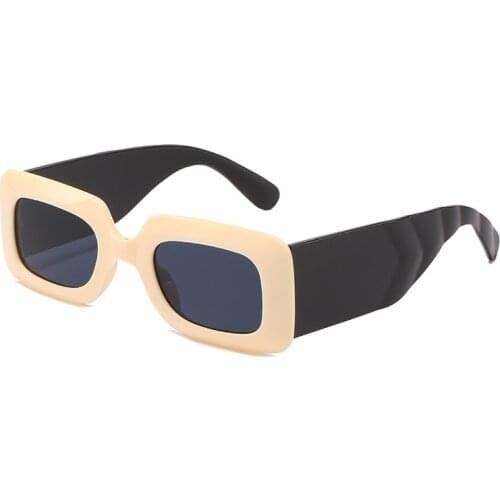 Vintage Fashion Square Sunglasses Women Men Famous Brand Luxury Designer Big Frame Rectangle Retro Sun Glasses UV400 Shades