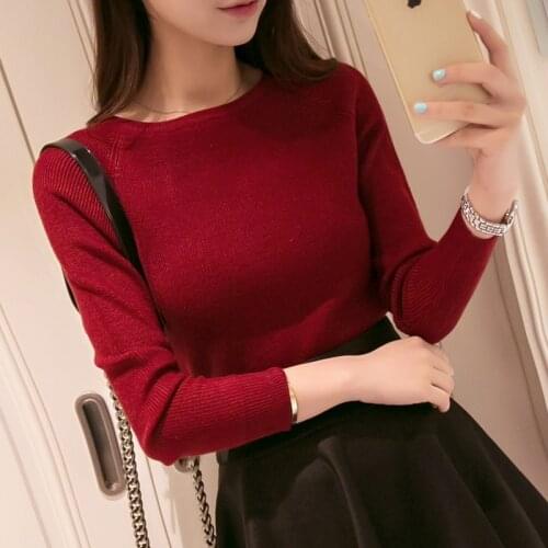 2020 Autumn spring cashmere sweater women fashion sexy big o-neck women sweaters and pullover warm Long sleeve Knitted OH100