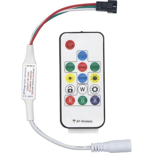 SZYOUMY 14KEY Led Dream Color Controller Wireless RF Control DC5-24V For Ws2811 ws2812 Led Strip Light