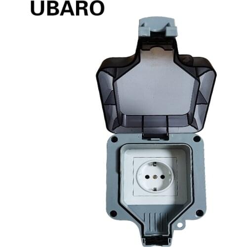 86Type Socket Waterproof Bottom Box PC Material Outside Outlet Junction Outdoor Garden Light Switch Waterproof Case