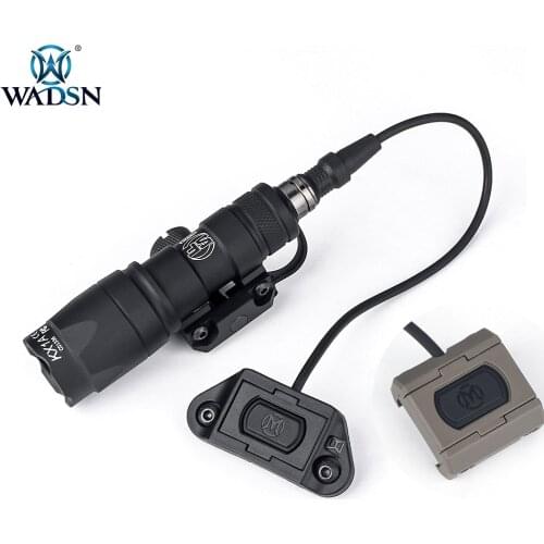 WADSN Airsoft Tactical Mini Pressure Remote Switch ModButton For DBAL-A2 PEQ15 Laser M300 M600 Light Fit Mlok Keymod 20mm Rail