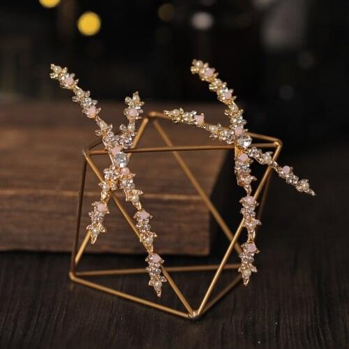 Rhinestone Hair Clip Hair Jewelry For Women X Shape Hair Accessories Headpieces For Woman Hair