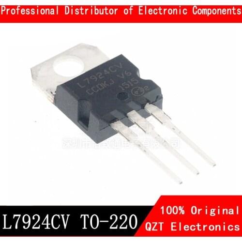 10pcs/lot L7924CV TO-220 L7924 LM7924 MC7924 TO220 7924 new original In Stock