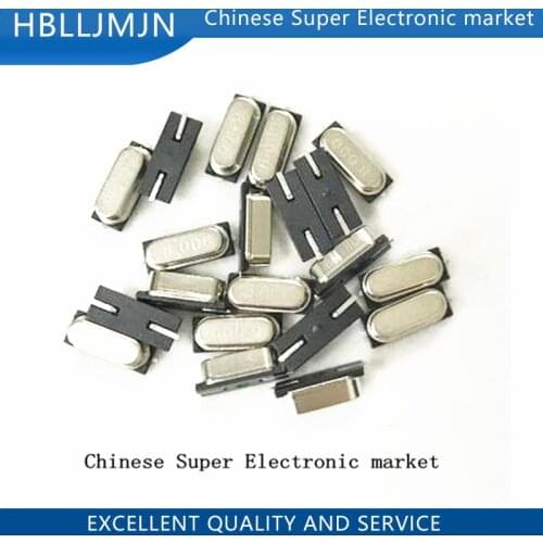 10PCS smd hc-49s 8MHz 8.000mhz 20ppm 20pF quartz resonator crystal