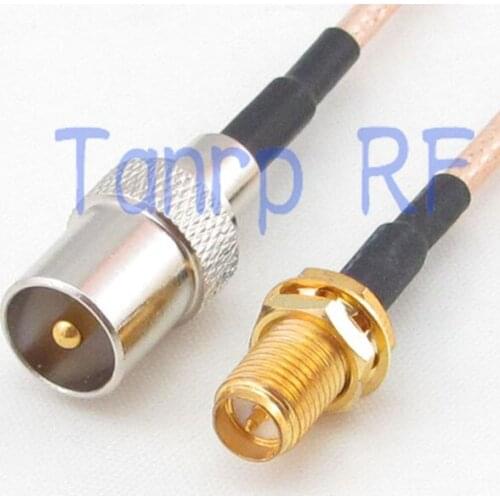 12in TV male to RP SMA female jack RF adapter connector 30CM Pigtail coaxial jumper extension cord cable RG316