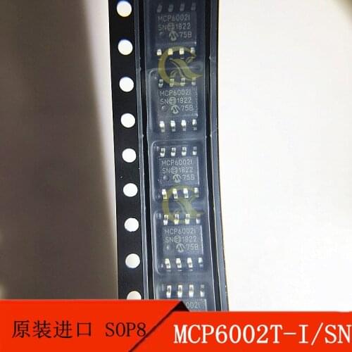 10PCS MCP6002T-I/SN patch SOP8 MCP6002 low power operational amplifier original products
