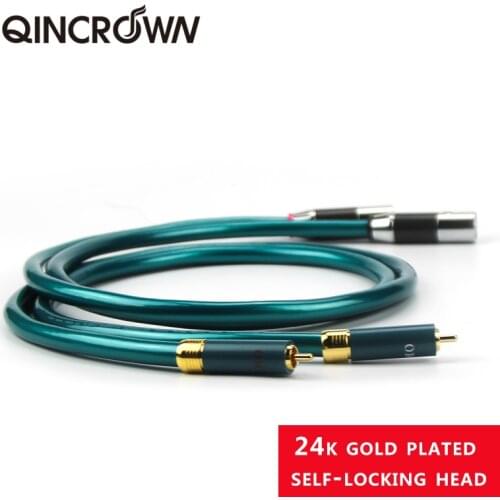 Ortofonn RCA audio cable, 8NX male to male Orthofon cable, for preamplifiers, CD players, DAC