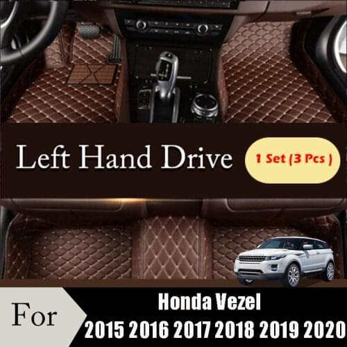Car Floor Mats For Honda Vezel HR-V HRV 2015 2016 2017 2018 2019 2020 car accessories Auto styling Custom Floorliners Carpets