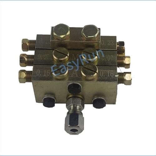 6 WAY High Pressure Grease Dispenser Block Lubrication Grease Divider Manifold Grease Distributor NO SWITCH