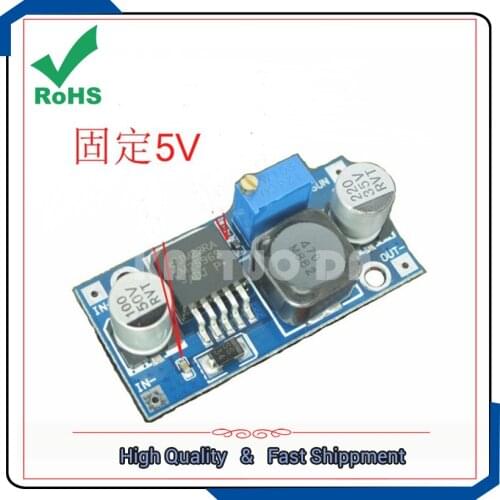 Fixed 5V output DC-DC step down buck power supply module 12V to 5V / 24V to 5V converter board Voltage Regulators