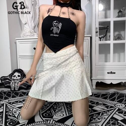 Женские юбки джинсовые Gothic Black China At AliExpress