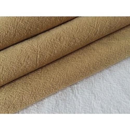 M-491 Cotton Linen Crinkle 70% Cotton 30% linen Sand washed fabric 140 cm 55'' width 245 gsm sewing fabric 15 m small wholesale