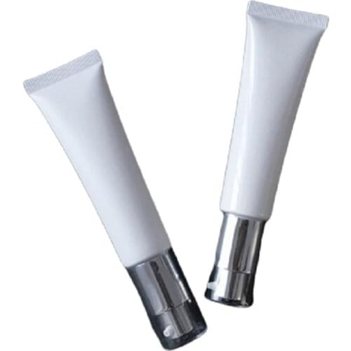 Cosmetic Tube Empty Cosmetic Containers Refillable Hand Cream Travel Bottle 35ml White Glossy/Frosted Packaging Hose 35g 50pcs