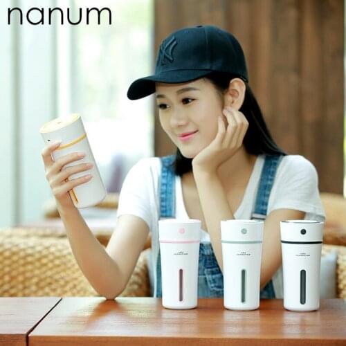 New Car Essential Oil Diffuser Mini Ultrasonic Xpress Cup Humidifier LED Night Light USB Aromatherapy Fogger Air Freshener