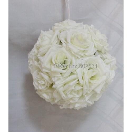 SPR Free shipping 20CM*10pcs Pomander rose ball wedding kissing flower ball party/home decoration flowe