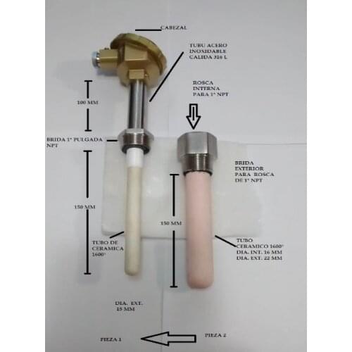 Thermocouples type S 1600 degrees