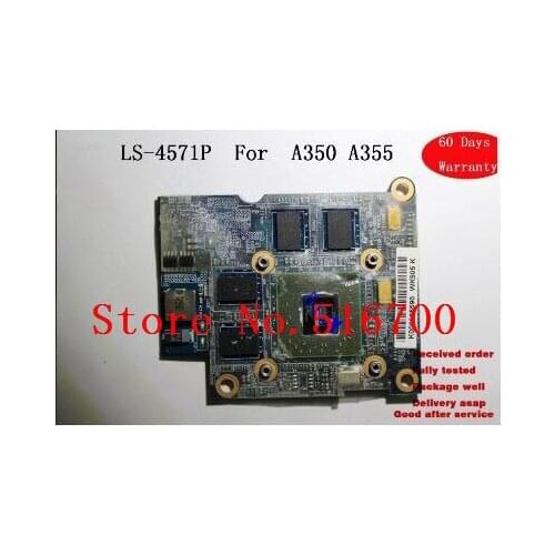 Best Quality Video Card For Toshiba A350 A355 KTKAA LS-4571P 512M VGA BOARD K000065590 100% Work perfect