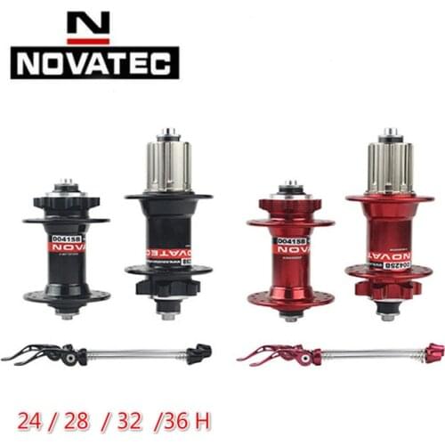 Novatec Hub D041SB D042SB MTB Disc Brake Hub 6 Bolts Mountain Bike Hub Bearing Bicycle Hubs 24 28 32 36 Holes 8/9/10/ Speed