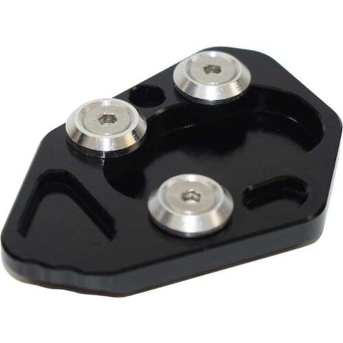 1pc Enlarger Plate Pad Foot Side Stand Black F800GT F800ST For BMW F800S