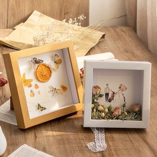 3CM Hollow Specimen Frame A4 DIY Photo Frame Set Butterfly Insect Clay Dried Flower Display Frame