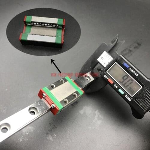 9mm Linear Guide Mgn9 L-100/200/250/300/350/400/450/500mm Rail Way With Mgn9c Or Mgn9h Long Carriage For Cnc X Y Z Axis None