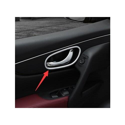 ABS Inner Door Hand Bowl Cover Trim 4pcs / for Nissan Qashqai 2015 2016 2017 ,free shipping