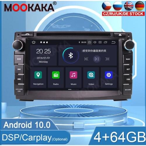 4+64GB Android10 Car Radio For KIA VENGA CEED 2009-2017 Carplay Player GPS Multimedia Navigation Head Unit Car Stereo WIFI DSP
