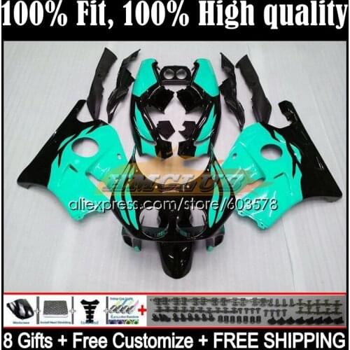 Injection For HONDA CBR250RR CBR 250 250RR 90 91 92 93 94 41CL.179 MC22 CBR250 R RR 1995 1996 1997 1998 1999 Fairing black cyan