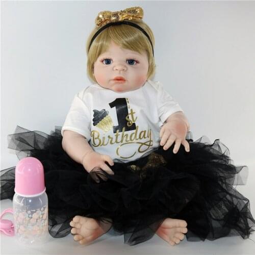 Bebes reborn dolls toys for girls 23"57cm real silicone reborn baby doll gift fashion newborn princess doll juguetes